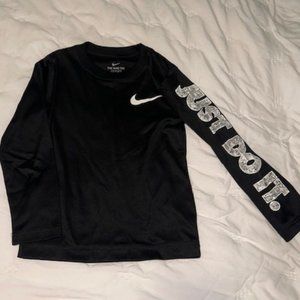 Boys long sleeve dri-fit tee